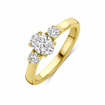 ring trilogie lab grown diamant 0.99ct f vs