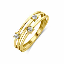 ring lab grown diamant 0.15ct f vs