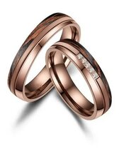 Trouwringen Carbon Bronze