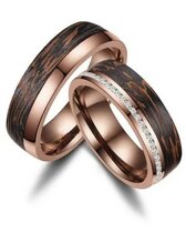 Trouwringen Carbon Bronze