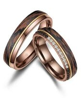 Trouwringen Carbon Bronze
