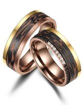 Trouwringen Carbon Bronze