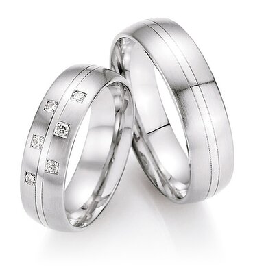 Ringen witgoud met diamant