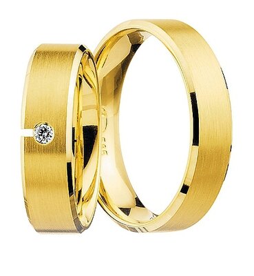 Geelgouden brede ringen
