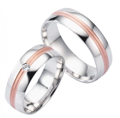 Goud met zilveren ringen