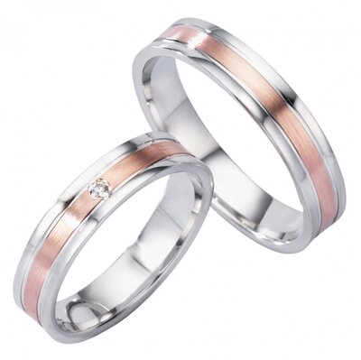 Verlovingsringen goud met zilver