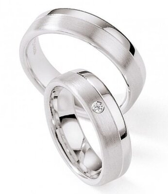 Zilveren ring briljant