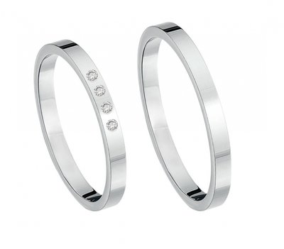 Ringen witgoud extreem smal