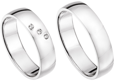 Witgouden ring glans