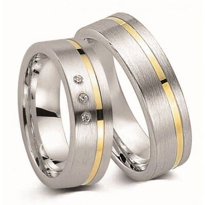 Trouwringen goud en zilver