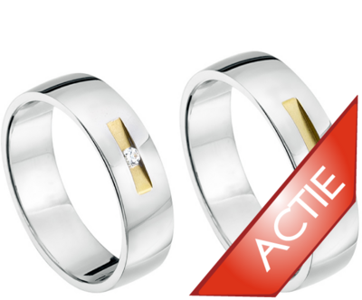 Bicolor gouden ringen