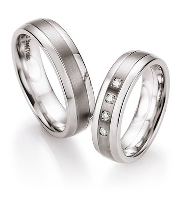 Trouwringen Staal/ Titanium