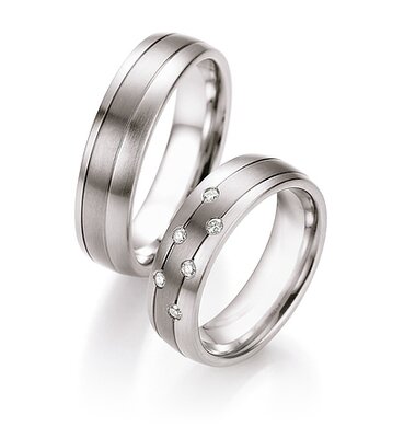Trouwringen Staal/Titanium