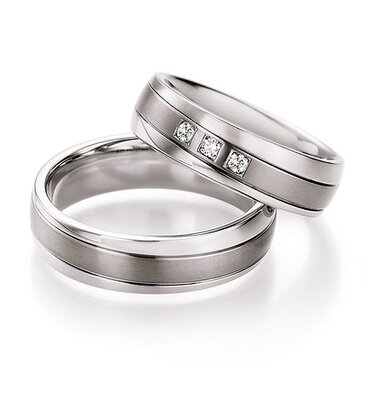 Trouwringen Staal/ Titanium
