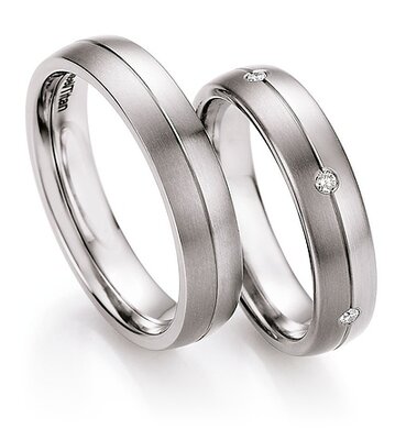 Trouwringen Staal/ Titanium
