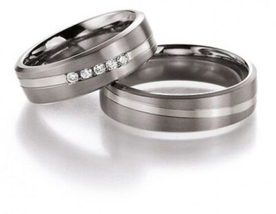 Trouwringen Titanium Goud