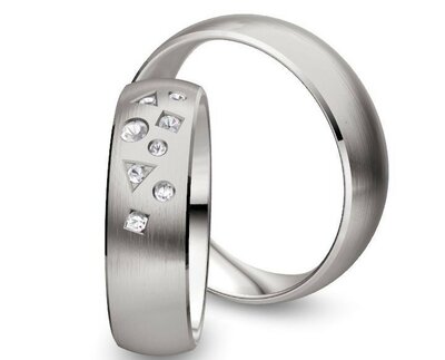Trouwring witgoud luxe