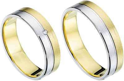 Vriendschapsringen goud met zilver