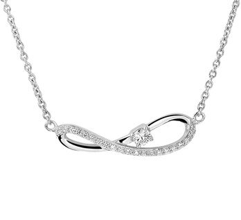 Collier zilver zirkonia