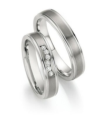 Trouwringen Staal/Titanium