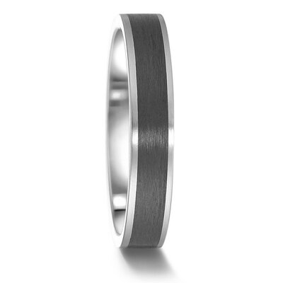 Trouwringen Edelstaal met carbon
