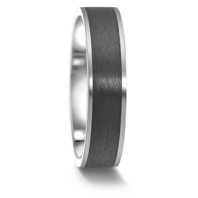 Trouwringen Edelstaal met carbon