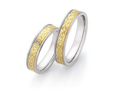 Goud met Stalen Ringen
