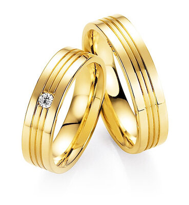 Dames en heren ringen geelgoud