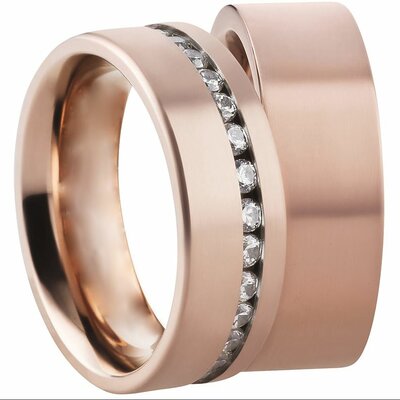 Stalen bicolor ringen