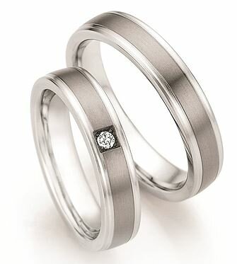 Trouwringen Staal/ Titanium