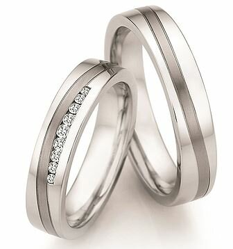 Trouwringen Staal/ Titanium