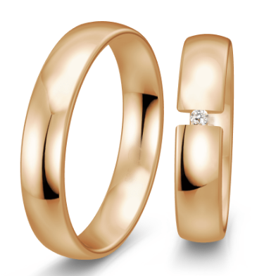 Rose gouden trouwringen