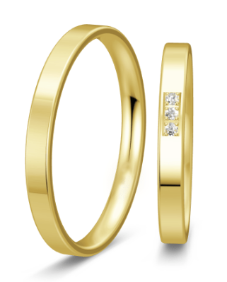 Smalle geelgouden ring