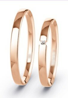 Rose gouden trouwringen