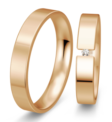 Rose gouden trouwringen