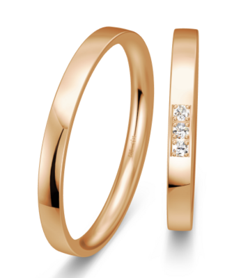 Rose gouden trouwringen
