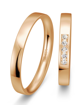 Rose gouden trouwringen