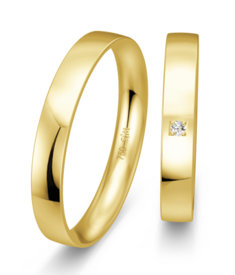 Smalle geelgouden ring