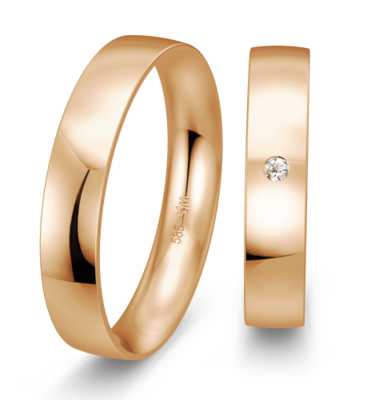 Rose gouden trouwringen