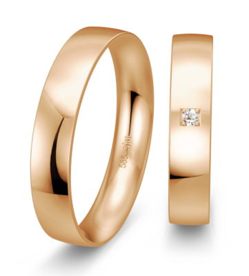 Rose gouden trouwringen