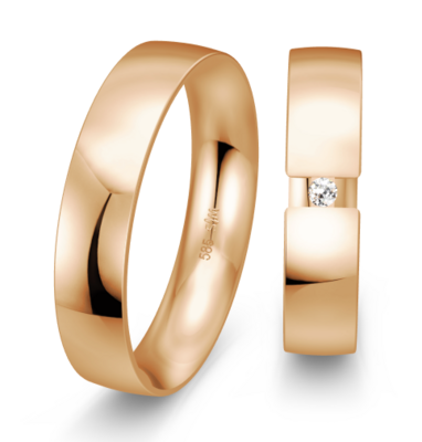 Rose gouden trouwringen