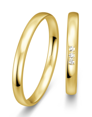 Smalle geelgouden ring