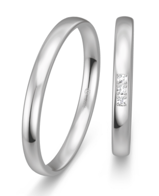 Smalle witgouden ring