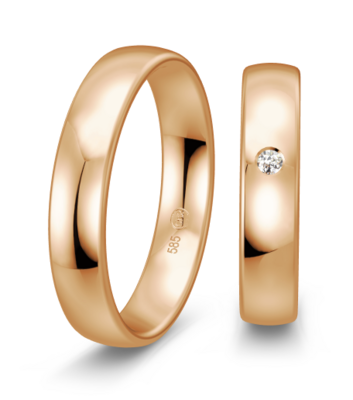 Rose gouden trouwringen