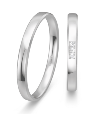 Klassieke witgouden ring