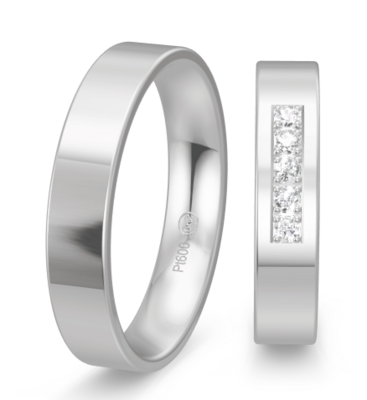 Smalle witgouden ring