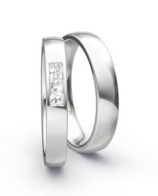 Memoire ringen Witgoud 3 briljanten
