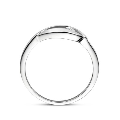 ring druppel zirkonia poli/mat