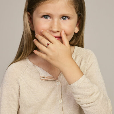 ring lieveheersbeestje emaille