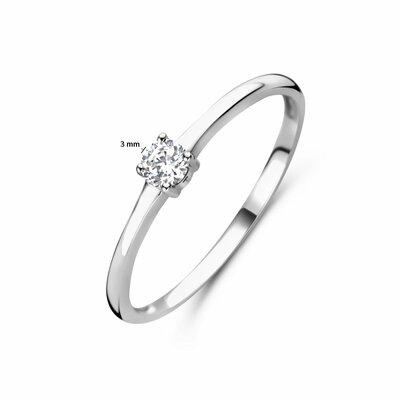ring met geboortesteen cz april